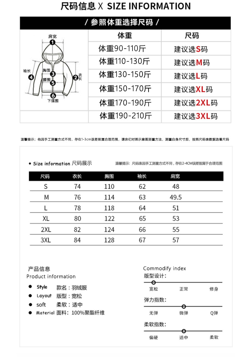 2024跨境新款羽绒服男短款男士冬季加厚毛领休闲外套详情3