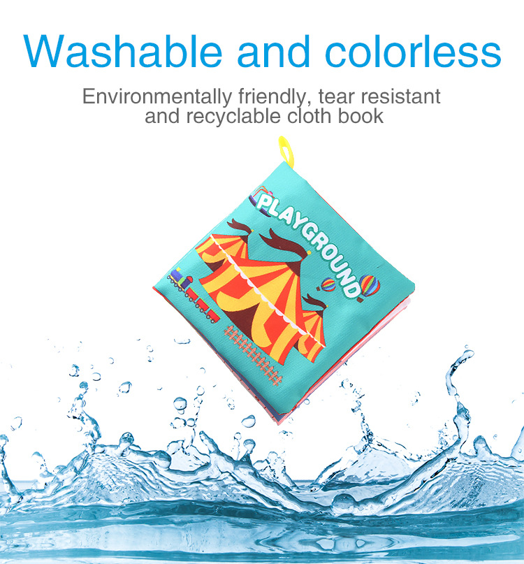 Amazon cross-border 3D baby cloth books, early education toys, English palm books, animal number recognition baby cloth books pic 63