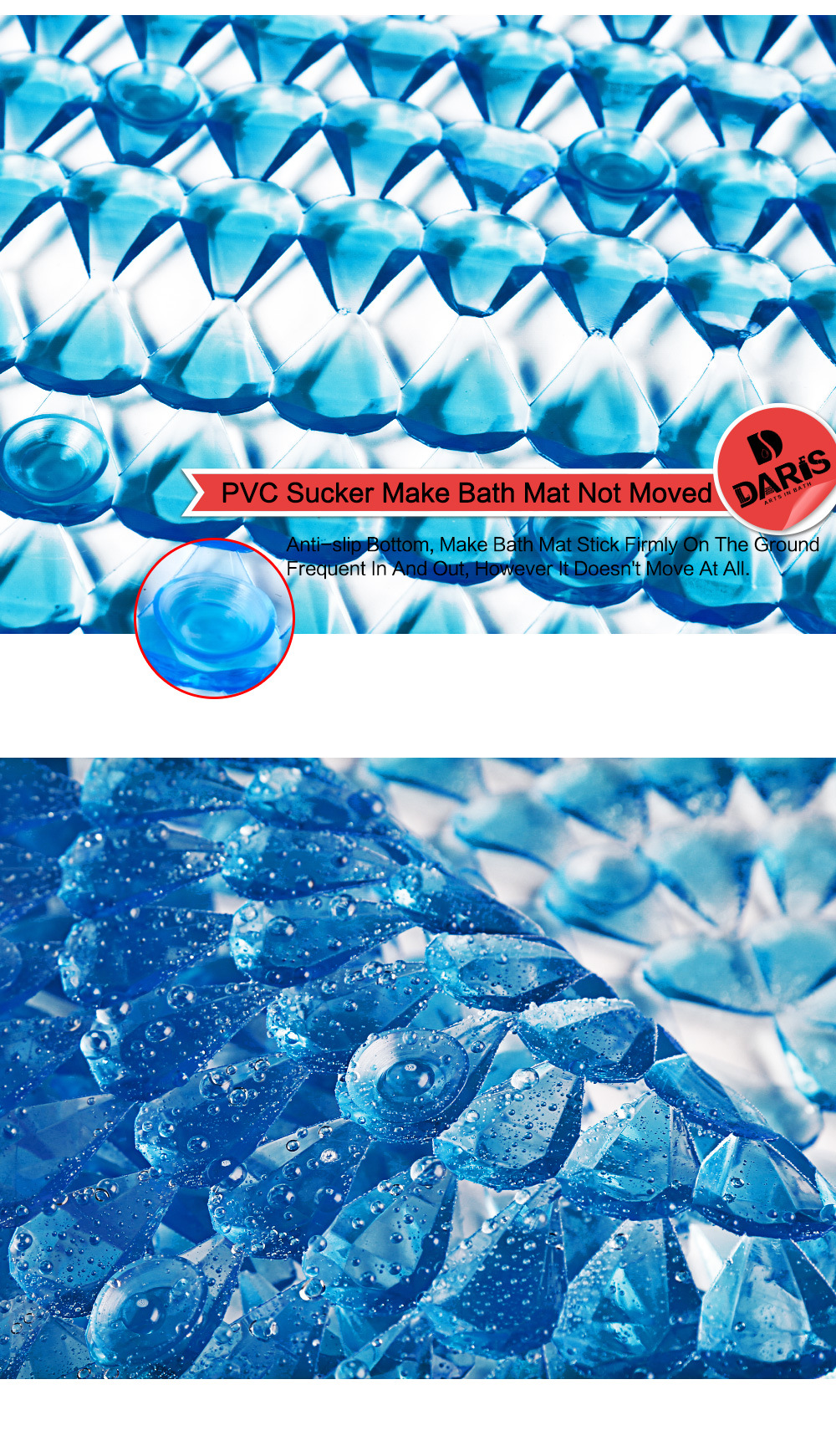 源头厂家定制供应椭圆钻石纹防滑浴垫室淋浴垫PVC浴缸垫地垫详情2