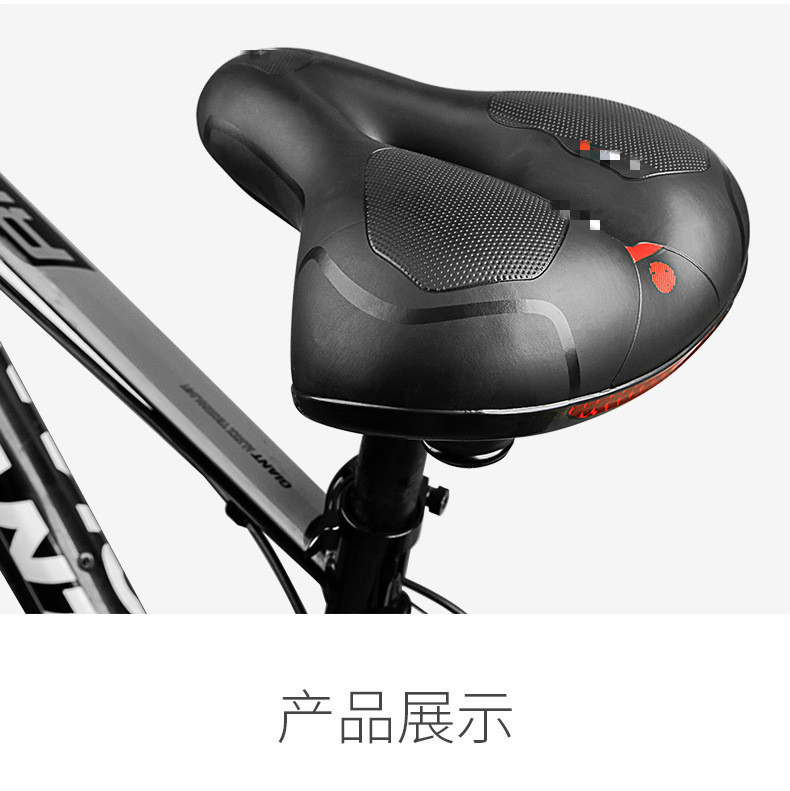 Thickened saddle, mountain bike seat, large rear saddle, soft and comfortable seat, cycling equipment accessories pic 1