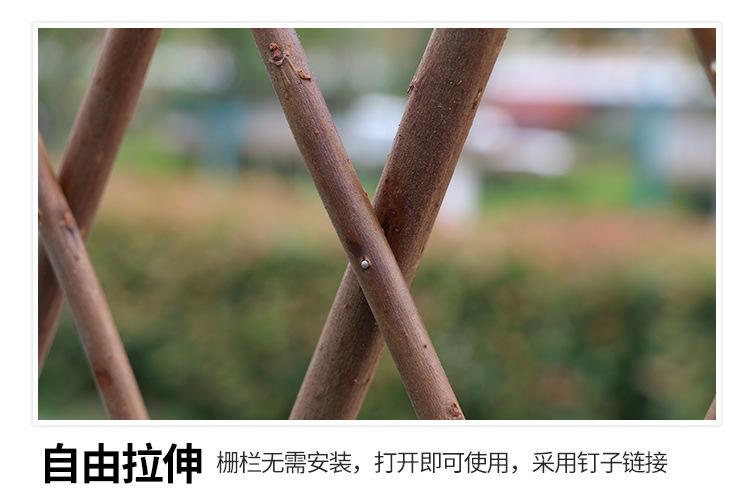 Artificial fence, retractable fence, artificial flowers and green leaves, outdoor courtyard fence, guardrail, decorative leaves to shield plants pic 21