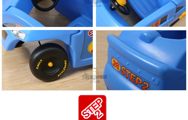 韩国进口step2儿童小房车宝宝踏行车滑行车游乐场四轮童车学步车详情32