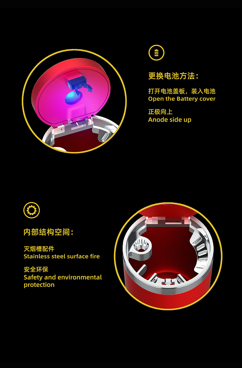 Creative new products for automotive accessories, such as car ashtrays, cross-border Amazon car interior ornaments, and multi-functional press type pic 8