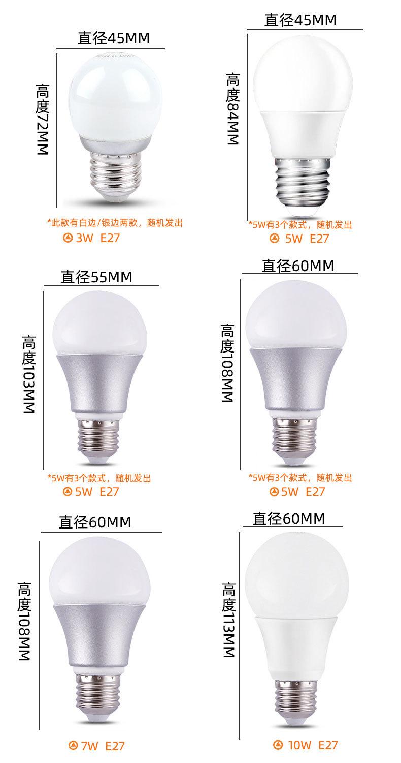 FSL佛山照明led灯泡螺口e27led球泡灯照明室内照明高亮球泡灯工厂详情6