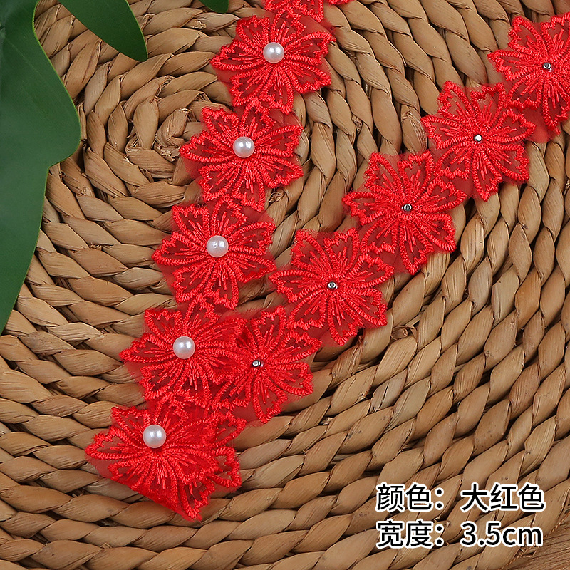 In-stock order of European lace with a width of 3.5cm for wedding lace and accessories. Direct supply from the lace manufacturer pic 6