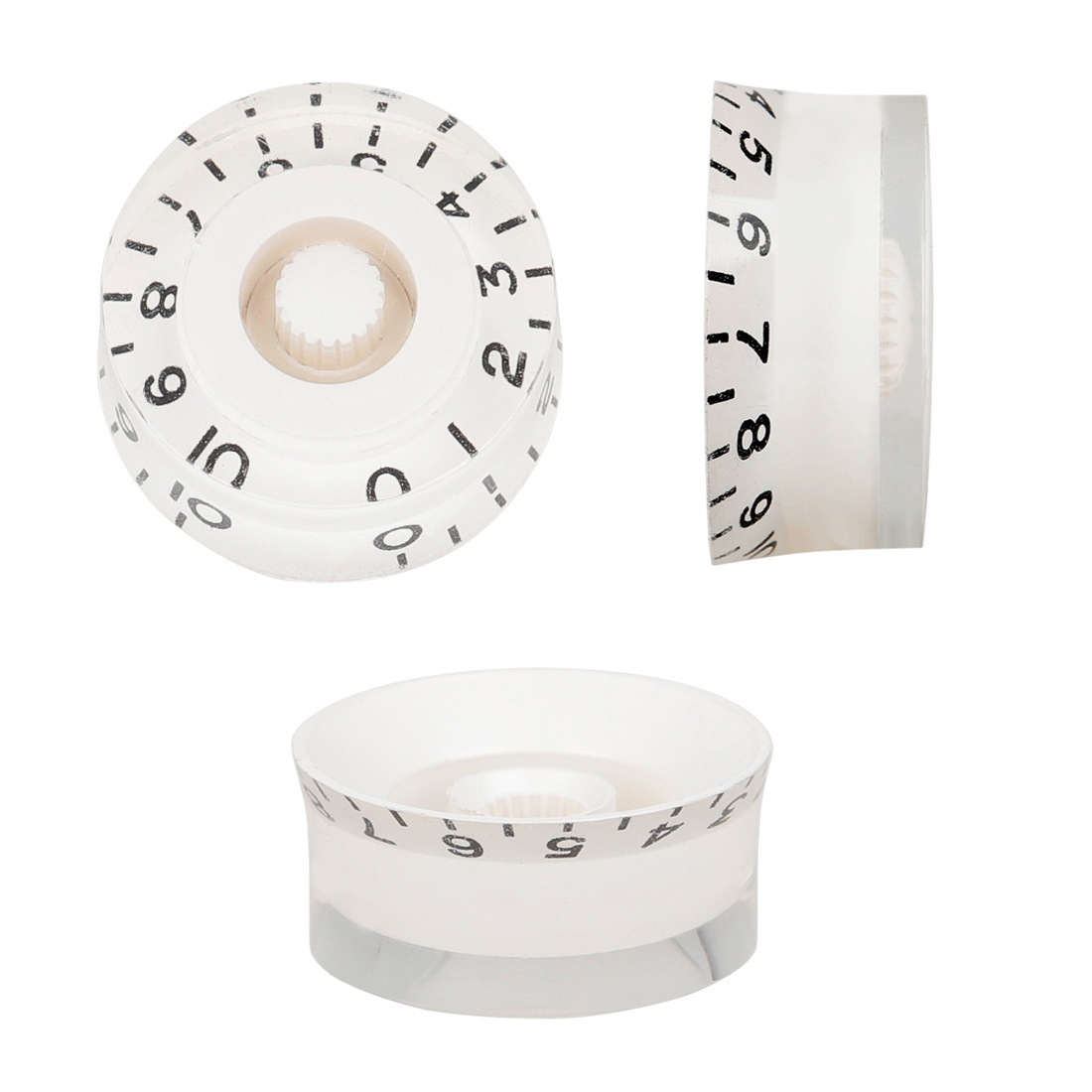 Electric guitar volume knob cap, guitar compatible potentiometer cap, transparent flying saucer knob, three sets of instrument wholesale pic 10