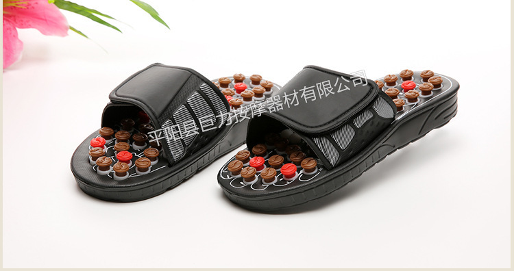Cross-border foreign trade thorny massage slippers, foot sole acupoint bagua shoes, household daily use, summer couple manufacturer P52 pic 5