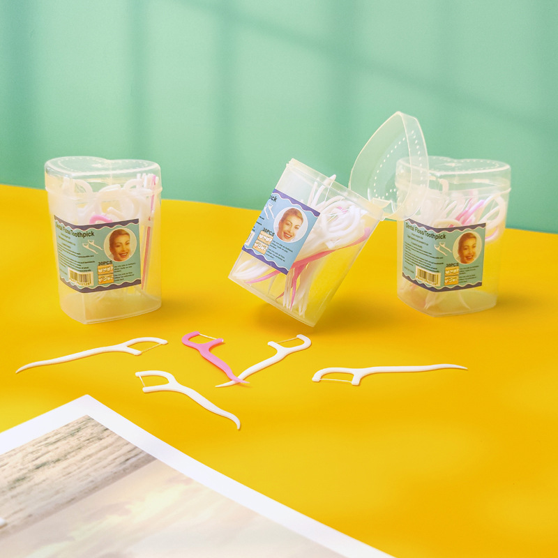 Love dental floss box, disposable plastic toothpicks, dental care, portable dental floss sticks, family floss picks pic 11