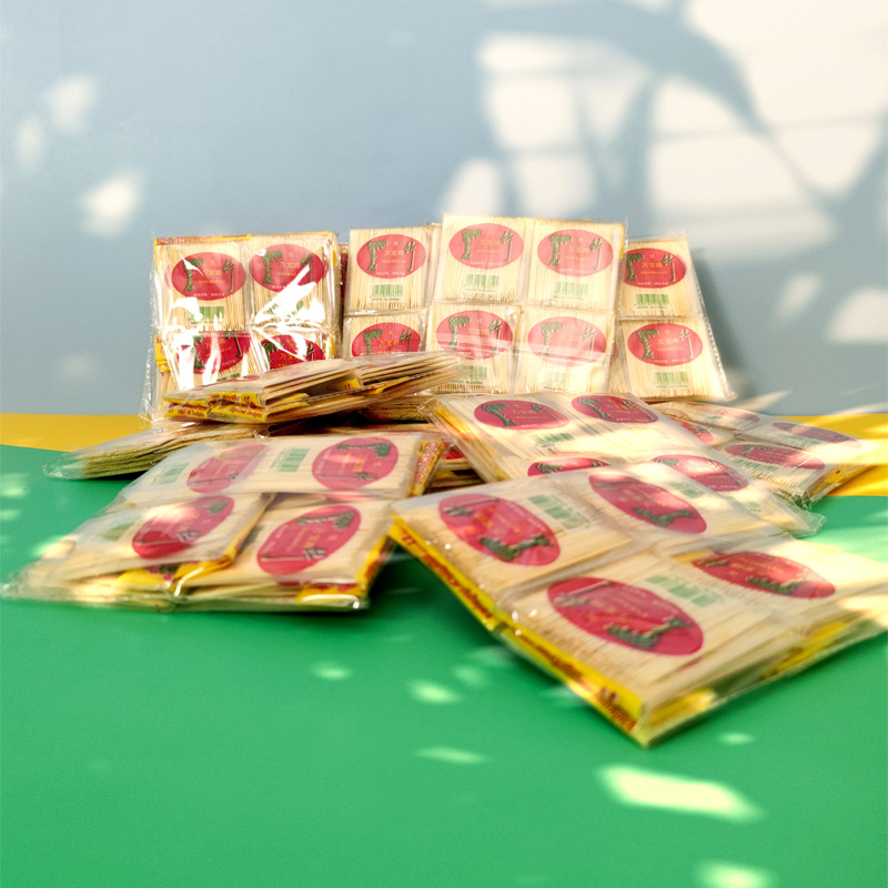 现货 双头细牙签袋装 家用水果签 酒店餐饮一次性竹牙签 牙线 厂家直销 牙齿清洁必备品详情8