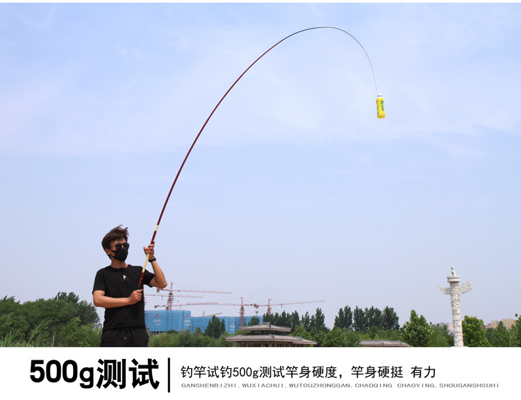 Short-section fishing rods, various fiberglass reinforced plastic stream rods, 3.6-meter short-section fishing rods wholesale, fishing rod handle set pic 15