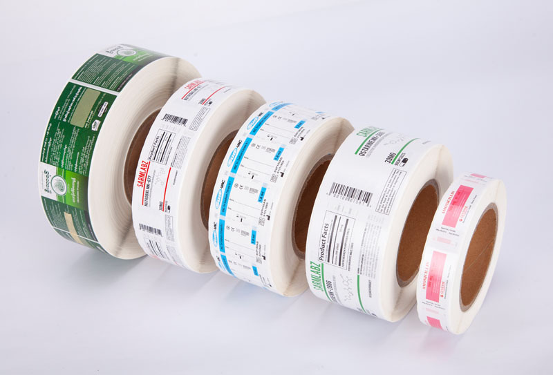 Customized color roll self-adhesive label paper, logo self-adhesive label for daily necessities, coated paper pic 19