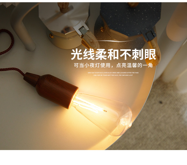 厂家跨境户外便携露营灯复古照明LED拉线灯拉绳灯野营灯照明详情5