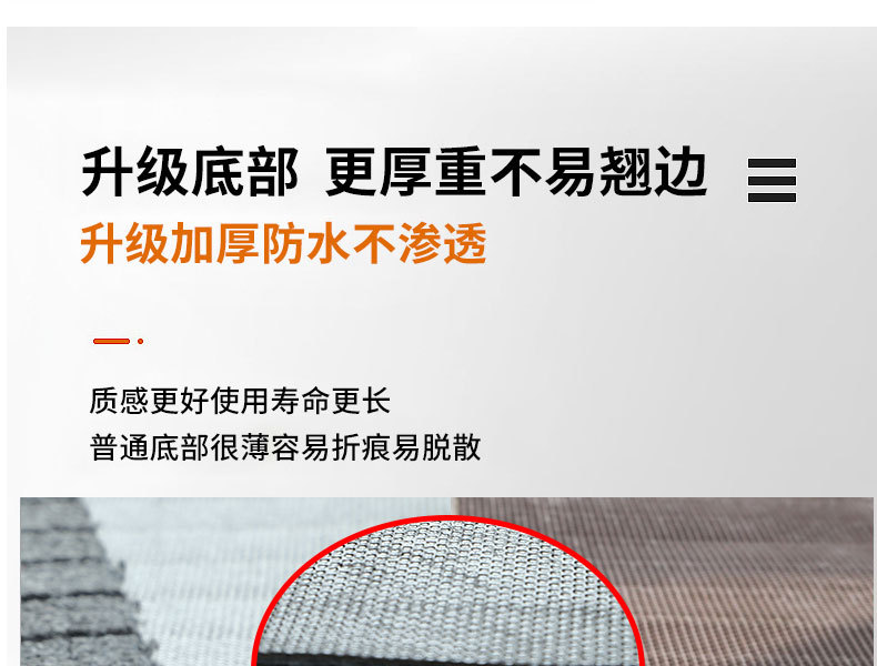 七条纹厨房地垫 门口进门入户pvc防滑防油防水地毯家用吸水脚垫详情12