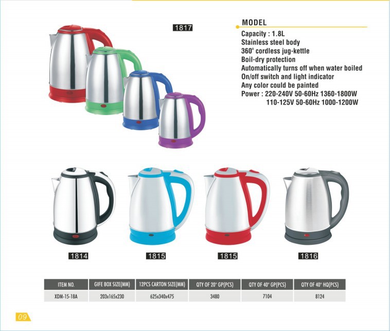 Wholesale electric kettles from cross-border e-commerce manufacturers for foreign trade export, featuring anti-dry burning, automatic power-off and durability pic 34