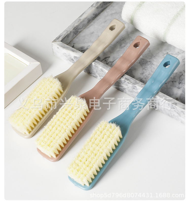 【 Zone 3-7 】1057 Solid color shoe brush 10/ pack 400/ piece Shoe brush Plastic bristle brush Shoe brush wholesale Shoe brush Washing brush Multi-functional household laundry brush Cleaning shoe brush non-damaging pic 7