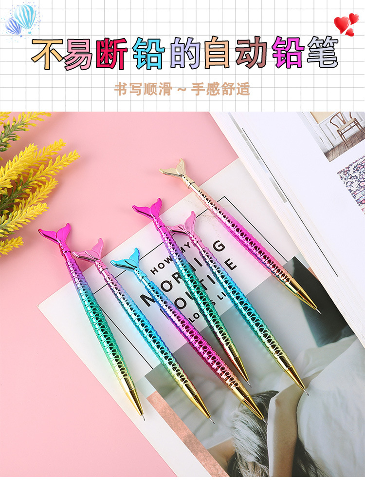 Oufeiya 5386 Mermaid 0.7/0.5 mechanical pencil manufacturer supplies wholesale student activity pencil stationery pic 1