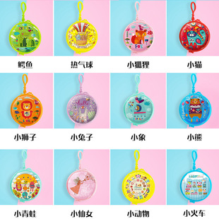 Mini and cute canvas zipper, candy-colored, soft and durable coin case, Korean version with large capacity pic 36