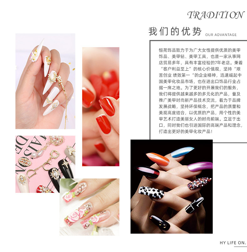 New alloy rhinestone bow, Japanese-style pearl super sparkling rhinestone drop pendant, popular nail art accessory pic 9