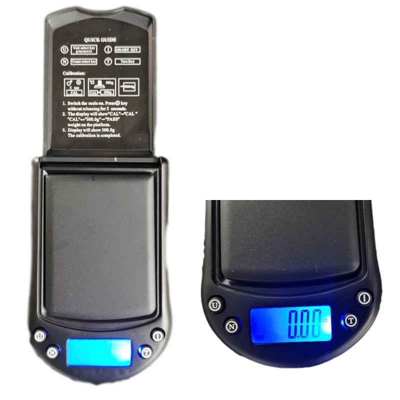 Factory direct sales of mini pocket jewelry scales, 0.01g high-precision carat gold scales, high-end diamond scales and electronic scales pic 3