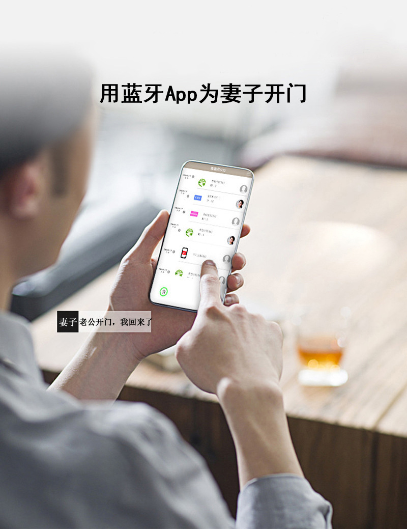 Tuya smart fingerprint lock handle password lock wholesale wooden door fingerprint lock Electronic password Lock Remote smart door lock pic 14