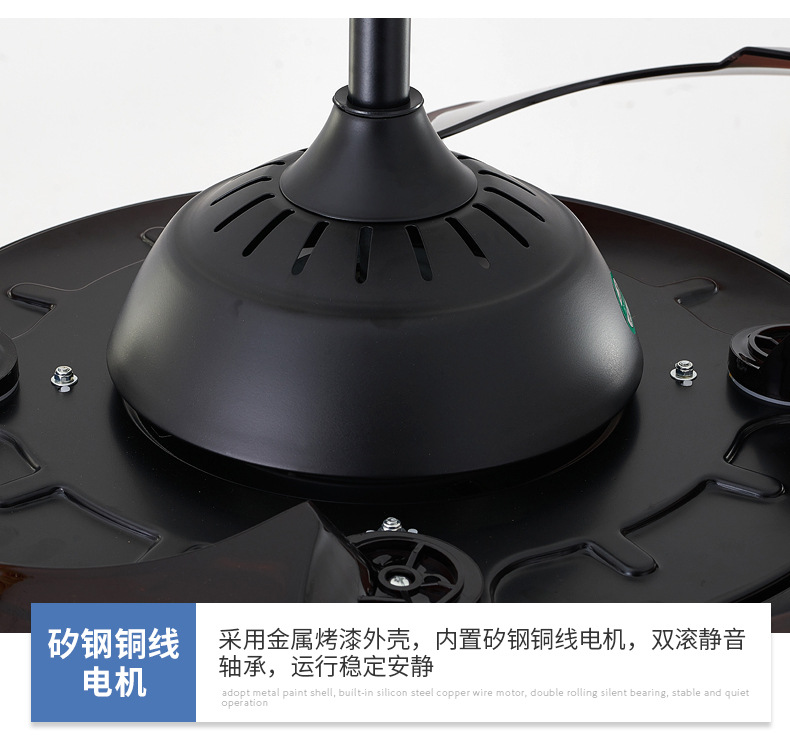 新款隐形吊扇灯餐厅客厅风扇灯家用变频吸顶电扇灯48寸大风力灯具详情28