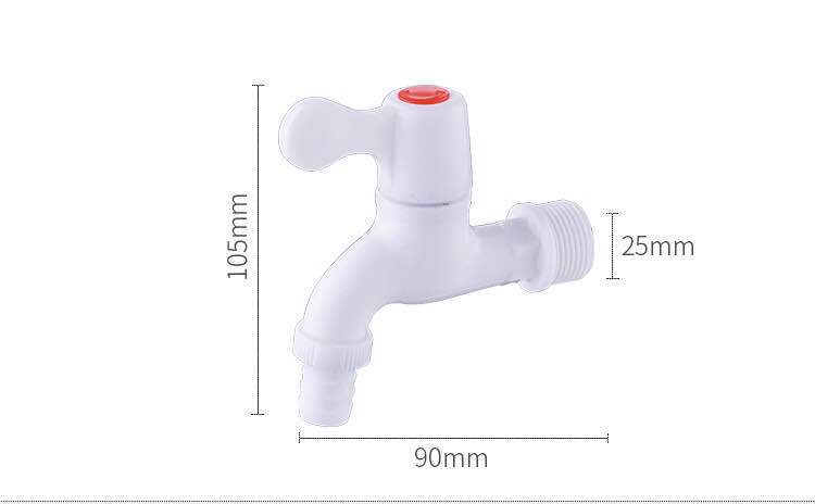 Plastic washing machine faucets, 4-point and 6-point household PVC engineering special faucets, outdoor faucets for public places pic 9