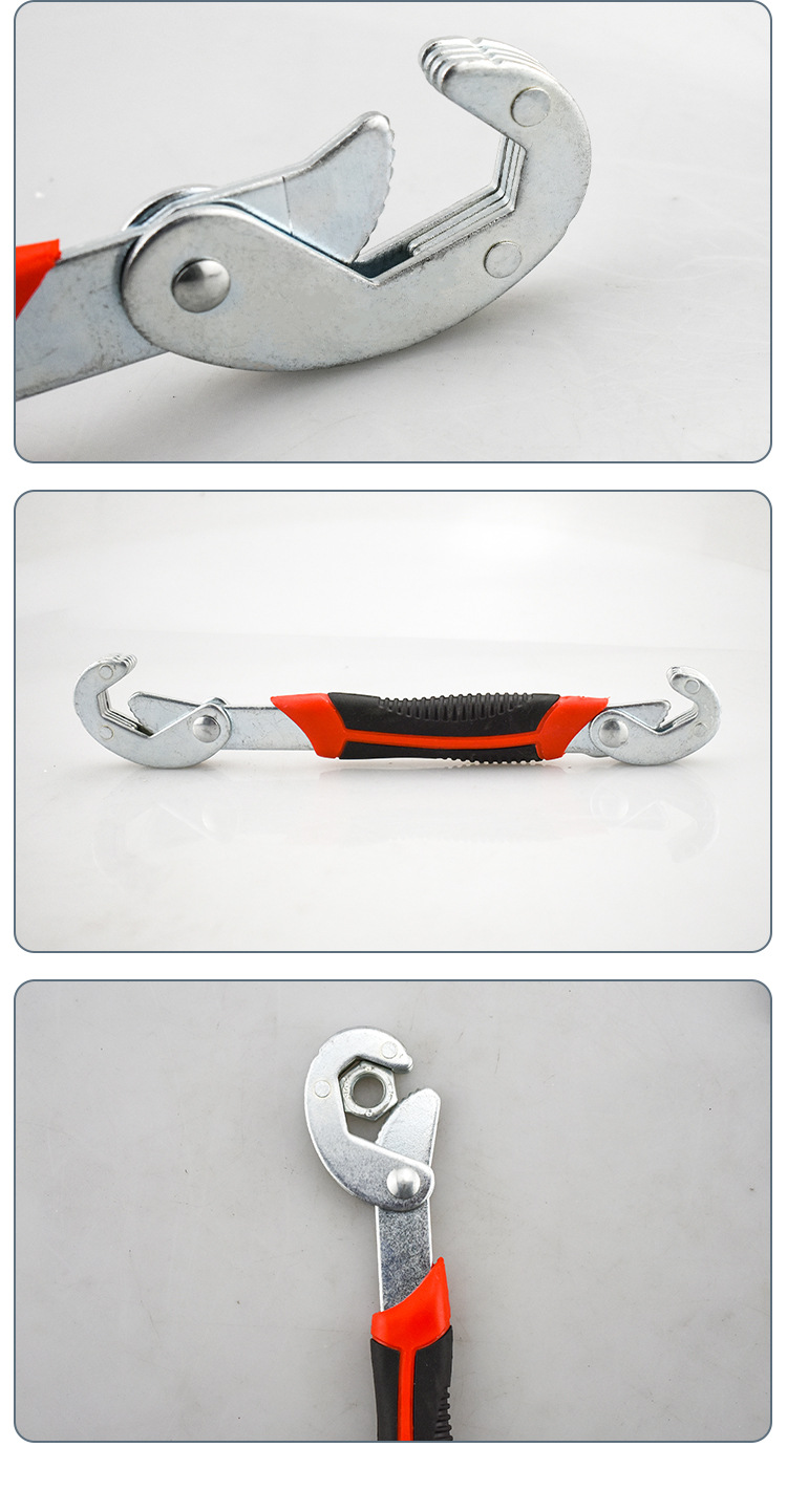Multi-functional wrench, pipe wrench, adjustable wrench, quick adjustable wrench, bathroom adjustable wrench, running around hardware tools pic 11