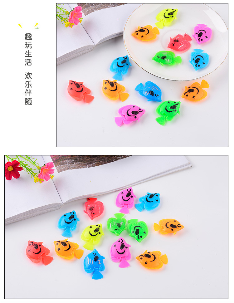 Simulated fish, water ball, fish tank decoration, floating on the water surface, gashapon accessories, colorful plastic, 3.5CM, playing fish, floating fish pic 6