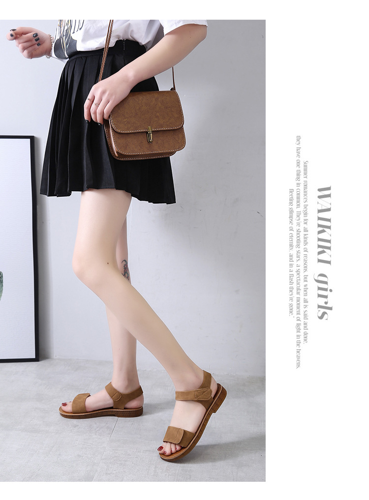 牛筋底凉鞋平底鞋2025夏季新款鞋子学生罗马鞋沙滩鞋软底一字女鞋详情7