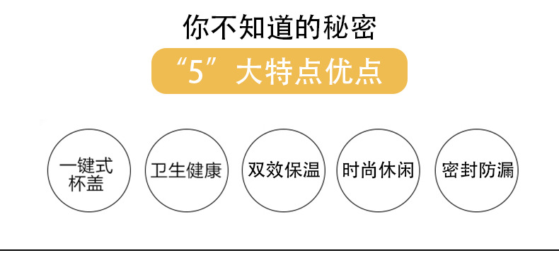 304商务不锈钢温度显示温控智能保温杯批发 测温直身杯子礼品水杯详情2