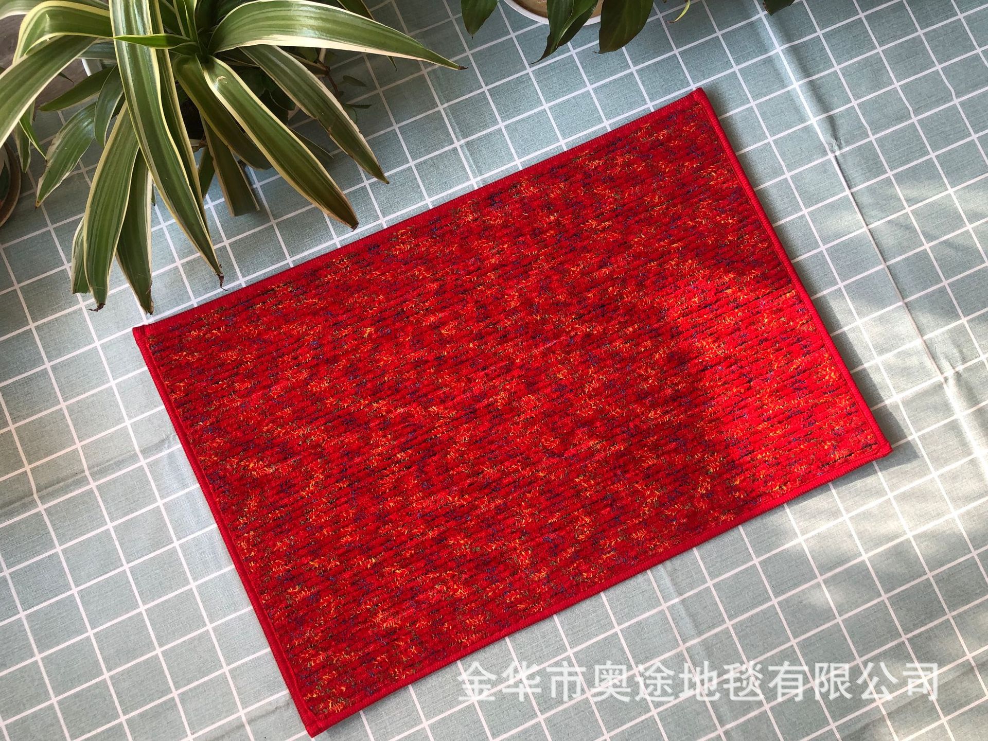 【外贸热销款】彩虹吸水入门垫 door mat 条纹地毯 促销地摊地垫详情11