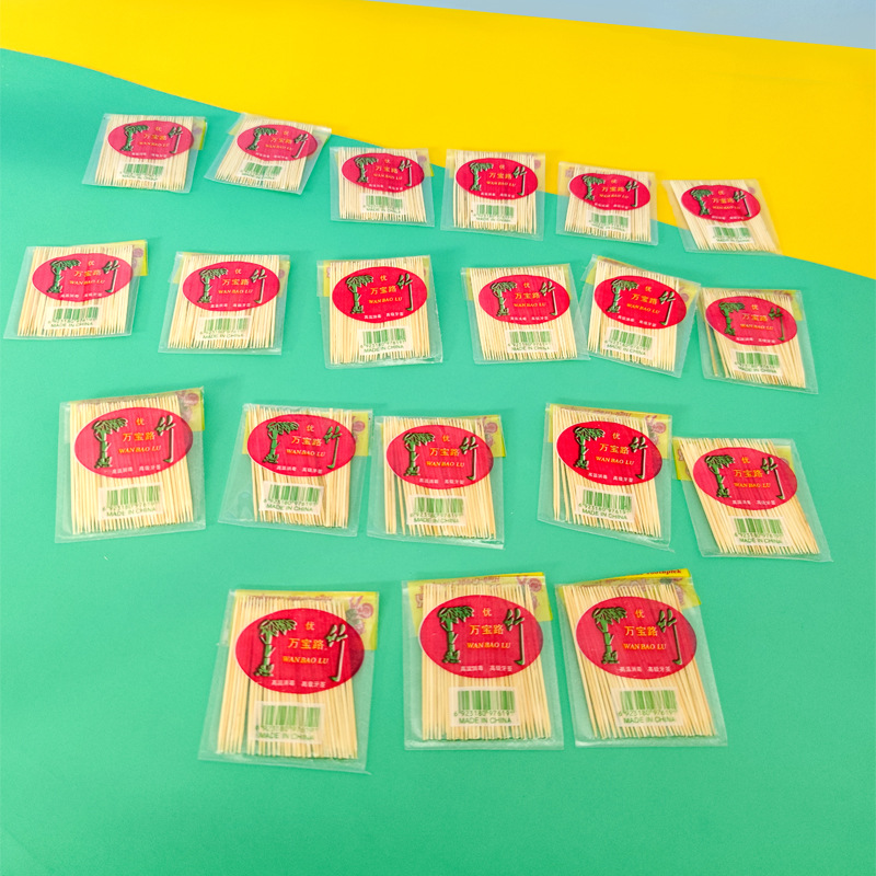 现货 双头细牙签袋装 家用水果签 酒店餐饮一次性竹牙签 牙线 厂家直销 牙齿清洁必备品详情11