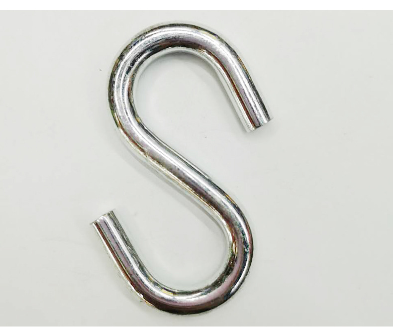 Flat-head S-hook, metal S-hook, is a multi-purpose hanging hook and storage hook with strong load-bearing capacity pic 8