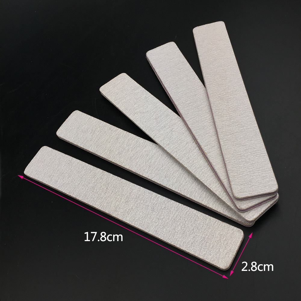 Factory direct sales of nail sanding and trimming tools, square gray-white nail file strips, zebra pattern shaping pic 4