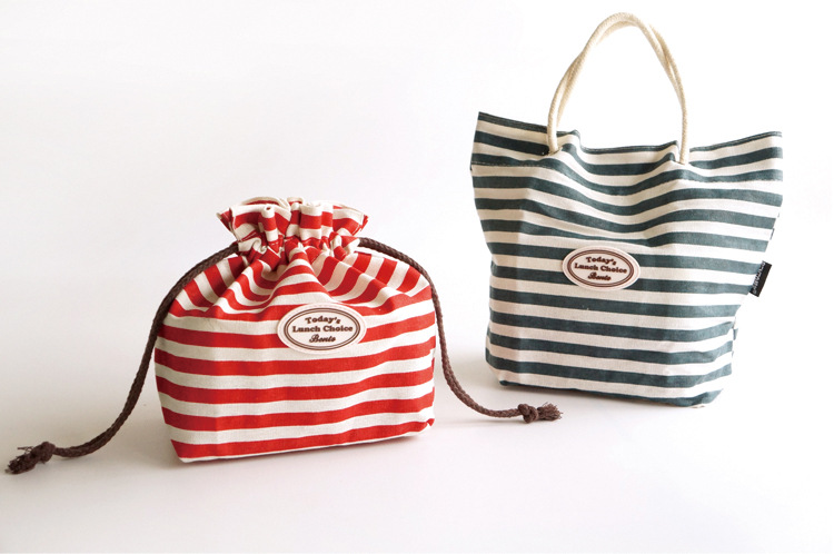Bangduo - Japanese bento bag, hand-held bag, lunch box bag, storage bag, cotton and linen portable, student bag, rice cloth bag pic 1