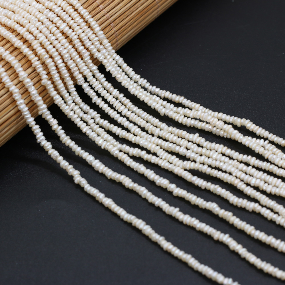 Exquisite natural freshwater pearl flat beads DIY jewelry accessories, handcrafted jewelry necklaces, semi-finished product production and wholesale pic 20