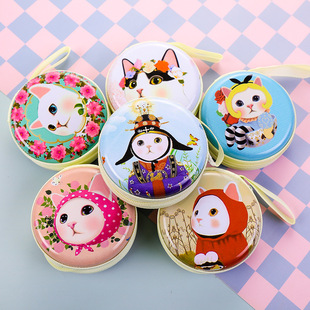 Mini and cute canvas zipper, candy-colored, soft and durable coin case, Korean version with large capacity pic 34