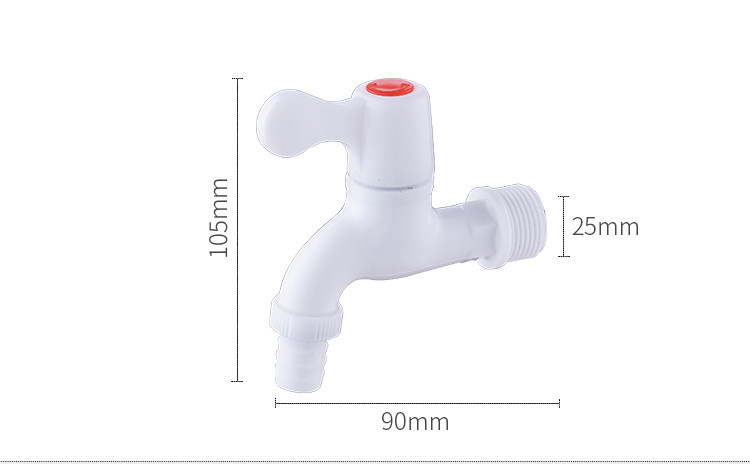 Public place outdoor outdoor faucet plastic washing machine faucet 4 fen 6 fen household PVC project payment pic 6