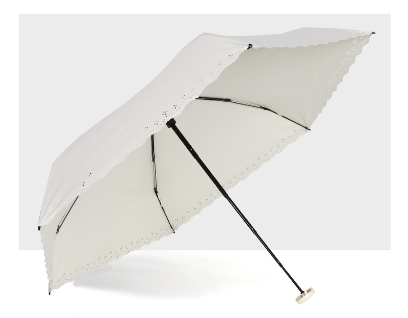 RST Japanese-style creative hollowed-out sunshade umbrella, mini 50% discount pocket sun umbrella for women with color glue sun protection, in stock and in batch pic 10