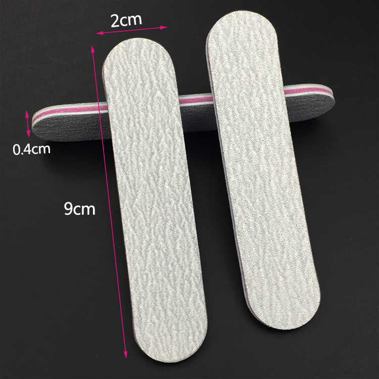 NAIL FILE Zebra-patterned mini file strip, double-sided sanding beauty small rubbing strip, nail sanding and nail art tool sanding strip pic 10