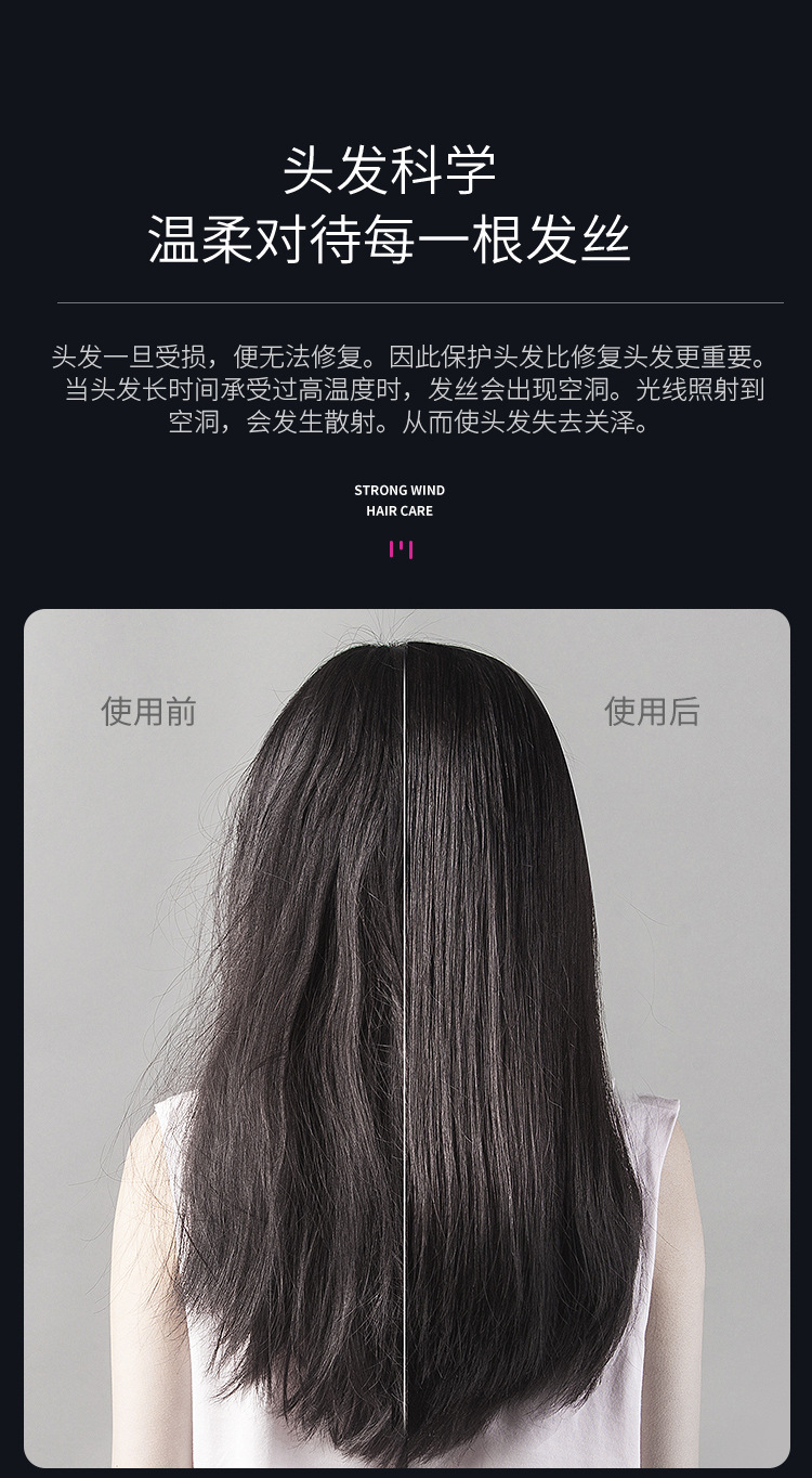 Superior internet-famous hair dryers, household appliances, high-power hammers, blue light hair dryers, gifts, Douyin, one-piece consignment pic 5