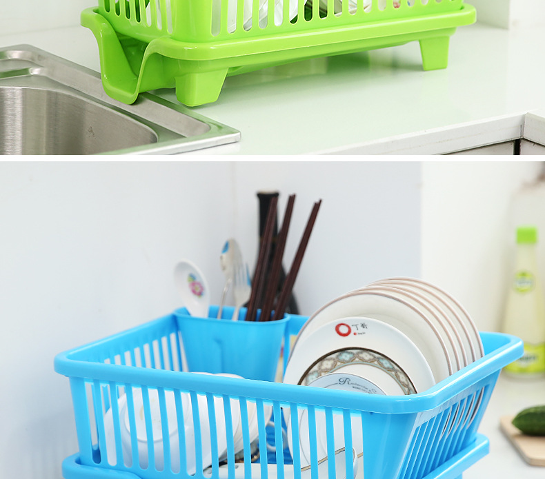 Bowl rack, kitchenware draining bowl rack, kitchen bowl and plate storage rack, dish and chopstick storage rack, storage basket storage rack pic 16