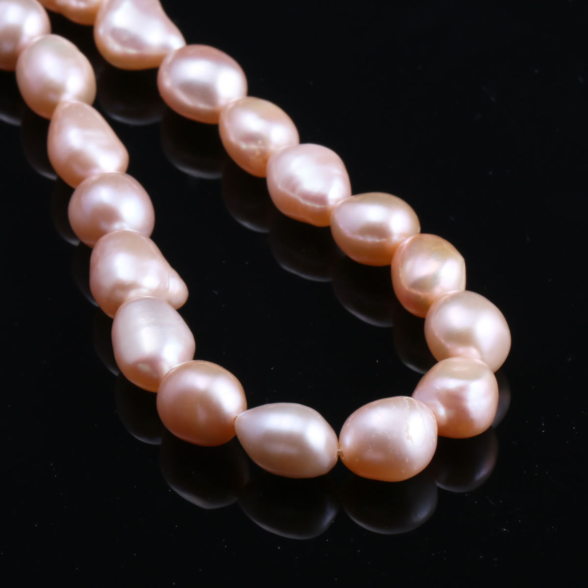 DIY necklace and bracelet accessories made of 9-10mm irregular natural freshwater pearl beads pic 6