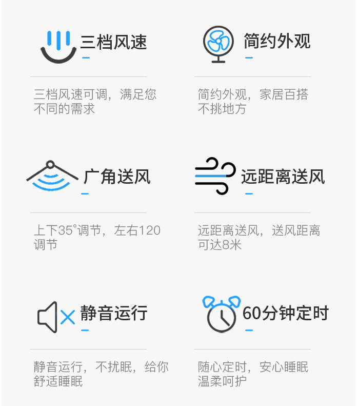 Camel Electric fan, 16-inch household fan, oscillating silent, student dormitory, timed oscillating pic 2