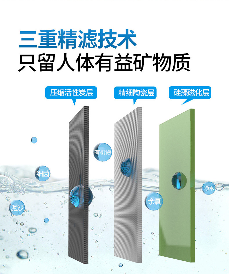 Yikai Steve household kitchen filter stainless steel countertop direct drinking water machine, water purifier, tap water faucet filter pic 9