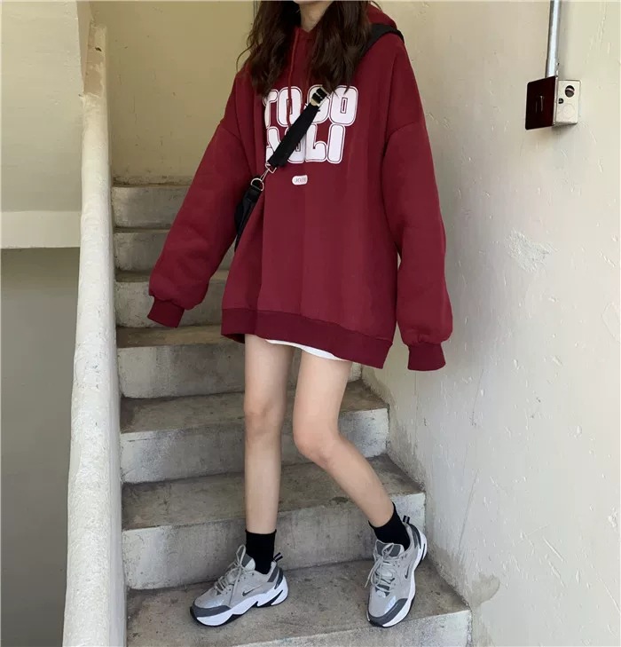 卫衣女秋冬百搭2020宽松欧美bf慵懒风加绒加厚连帽外套潮支持代发详情20