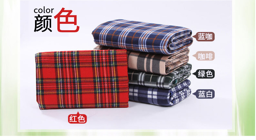 礼品防水绒面户外多功能格子野营防潮垫批发野餐垫详情6