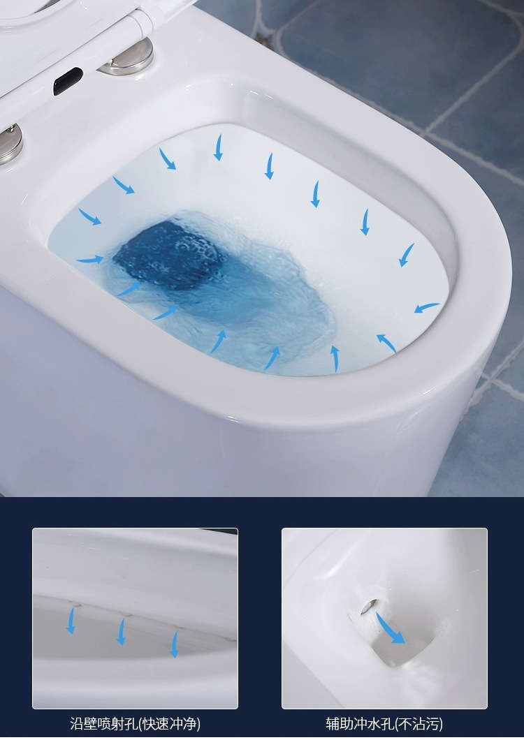 马桶坐便器 陶瓷超漩虹吸式连体坐厕节水静音防臭普通座便器包邮详情15