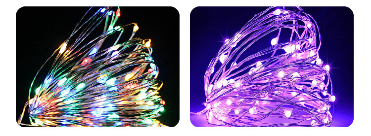 Wholesale of led copper wire lights, battery box lights, string lights, light-emitting light strips, corrugated ball string lights, handicrafts, wound copper wire colored lights pic 11