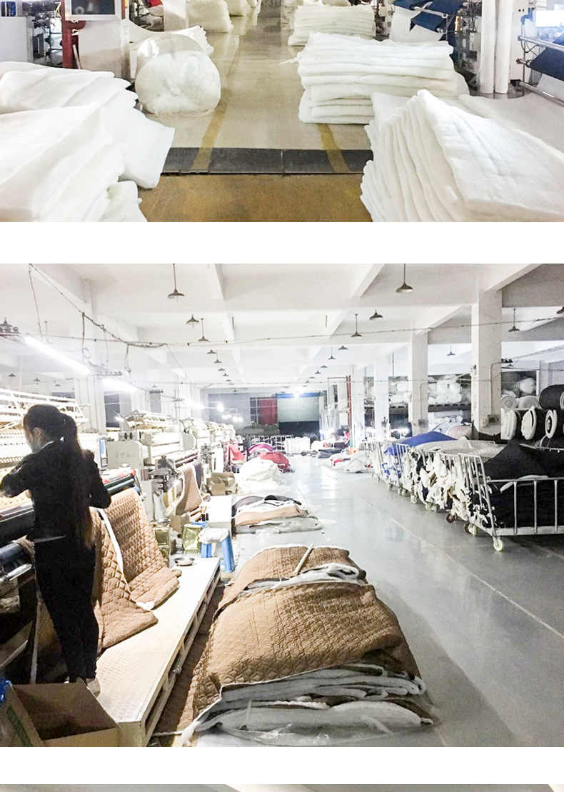 RPET春亚纺绗绣爱心夹棉化妆包文具盒沙发套箱包服装绗缝面料详情12